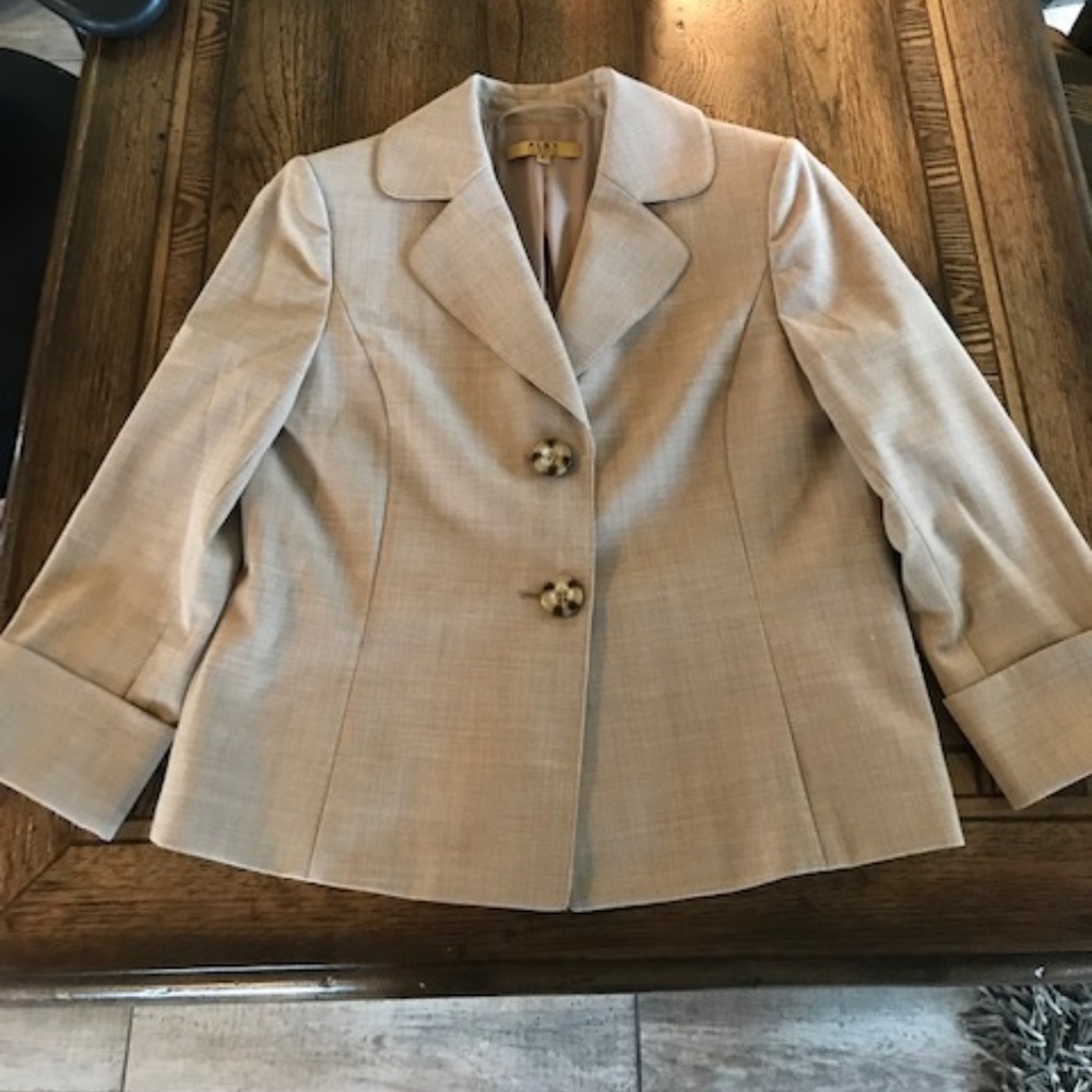 Beautiful Tan Blazer with fun buttons